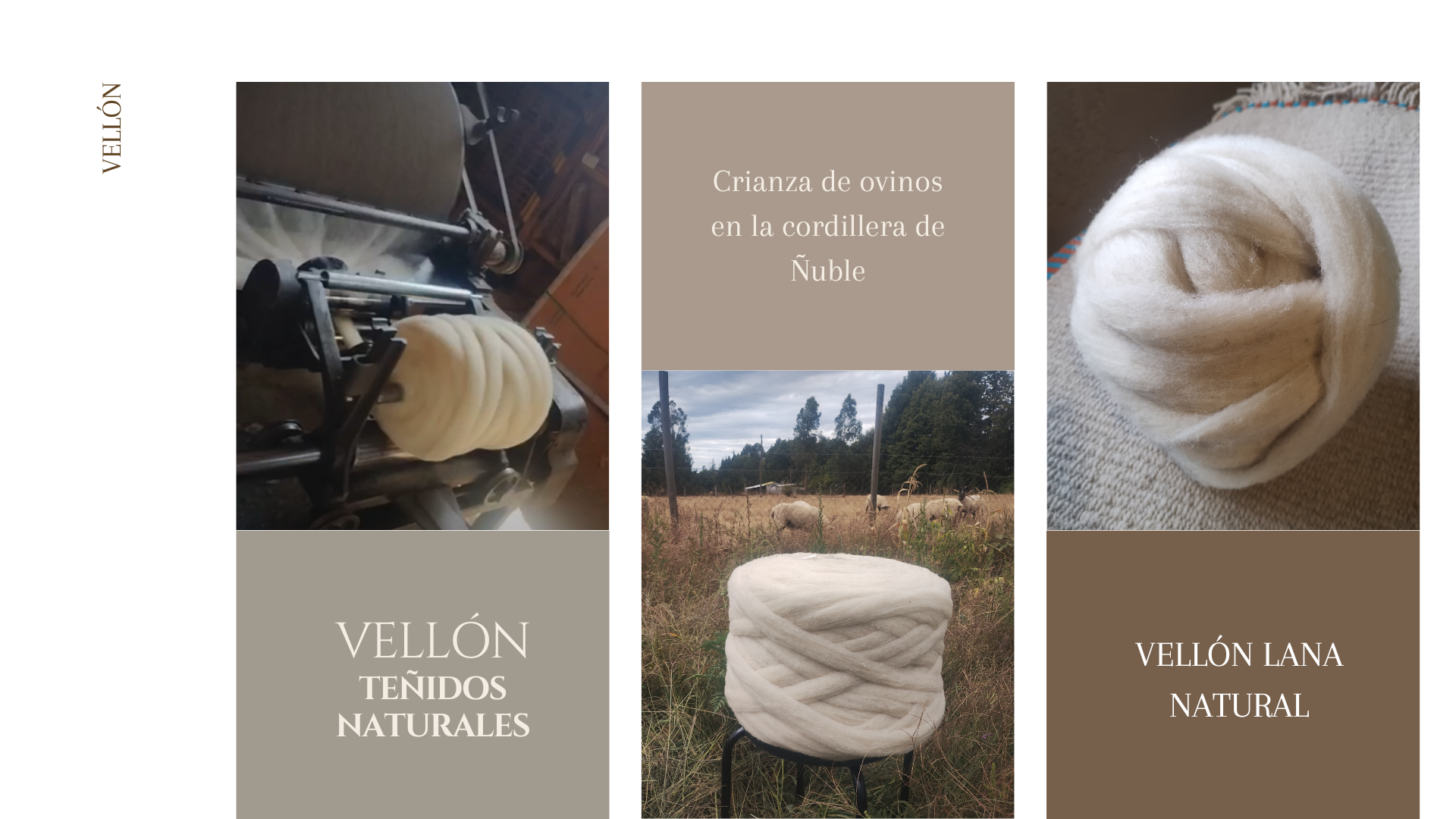 Vellón de lana natural