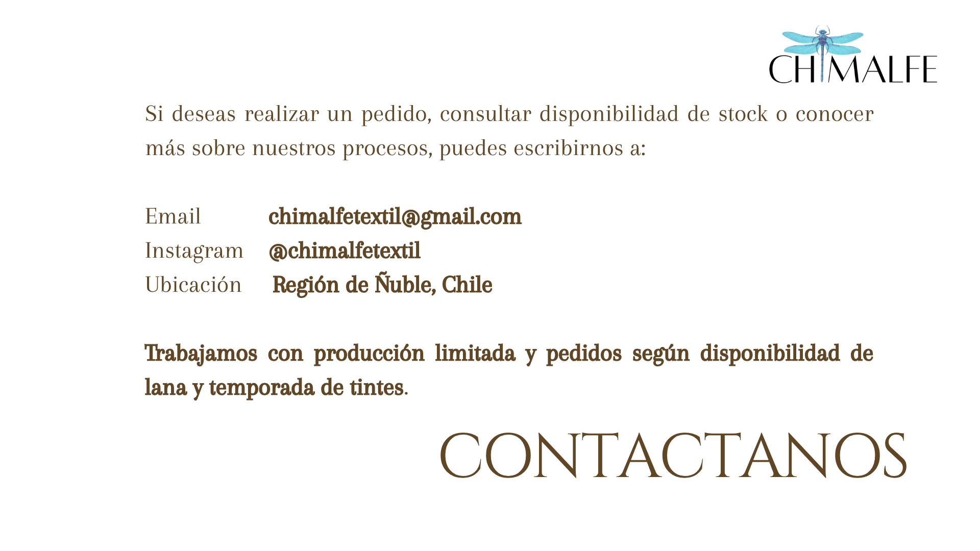 Contacto Chimalfe