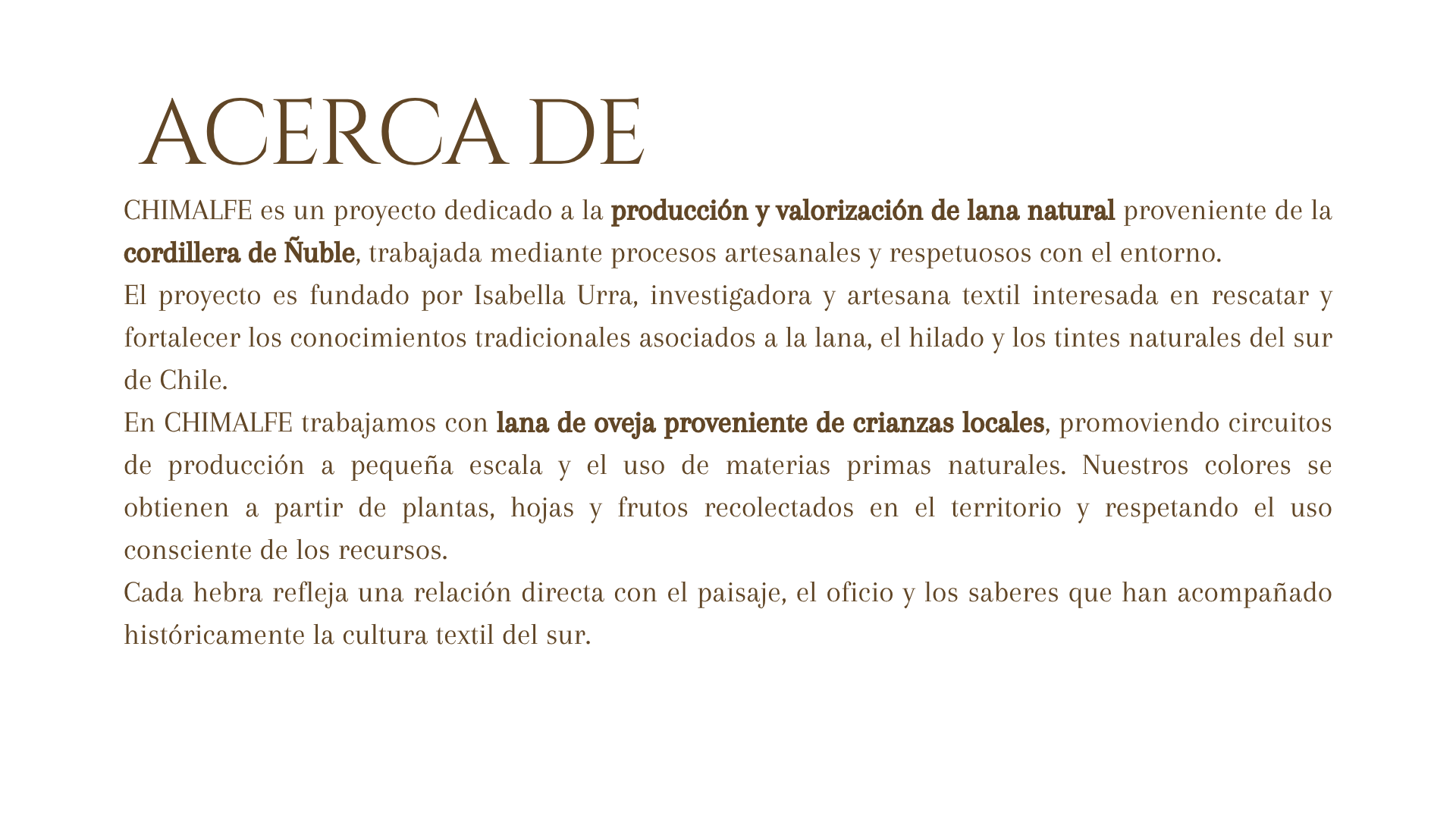 Acerca de Chimalfe