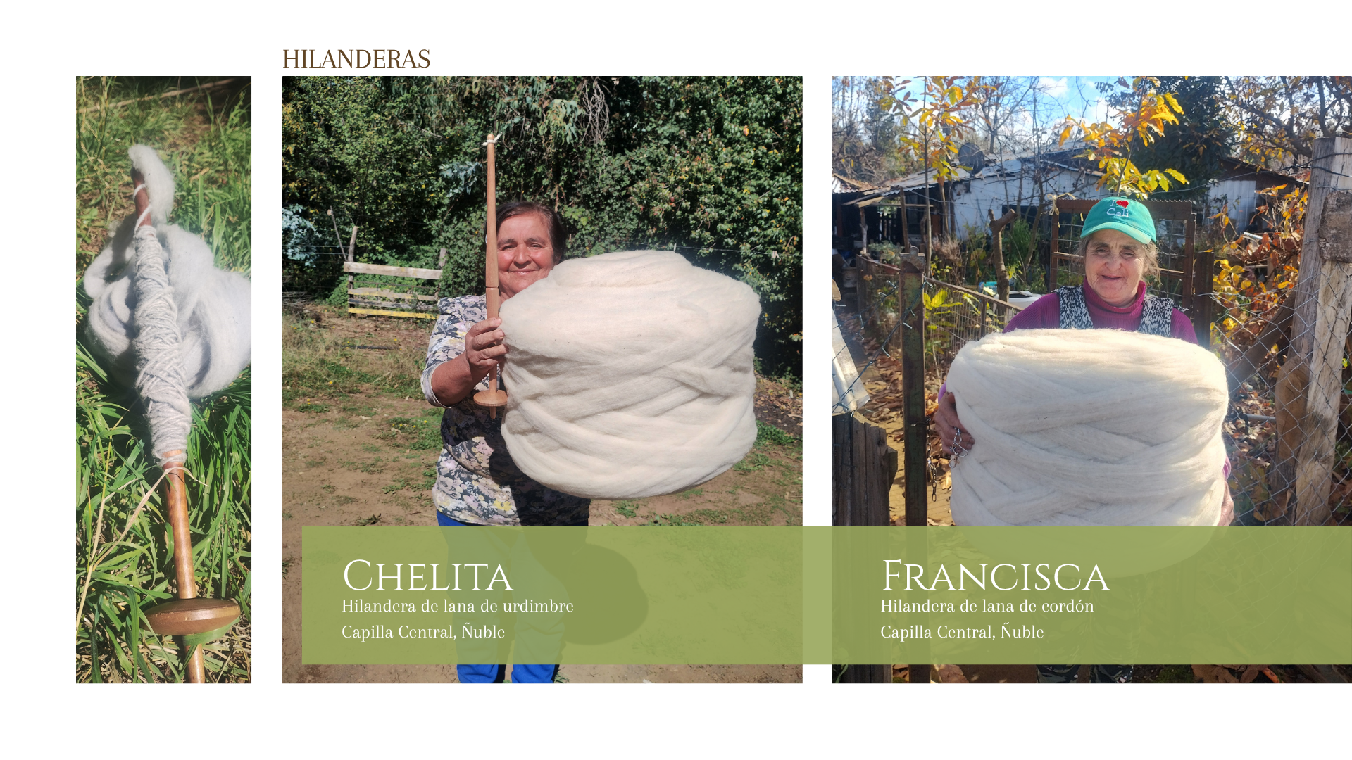 Hilanderas Chelita y Francisca